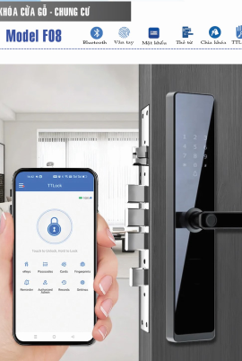 Khóa cửa gỗ - nhựa F08