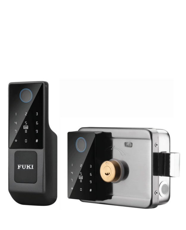 Khóa cửa cổng FUKI FS 02 Pro - Vân tay 2 mặt