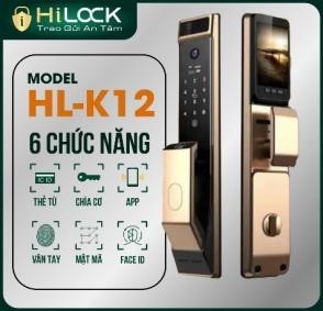 Khóa vân tay, nhận diện khuôn mặt Face ID HILOCK HL - K12