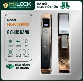 Khóa vân tay, nhận diện khuôn mặt Face ID HILOCK HL - K13 (Đồng)	