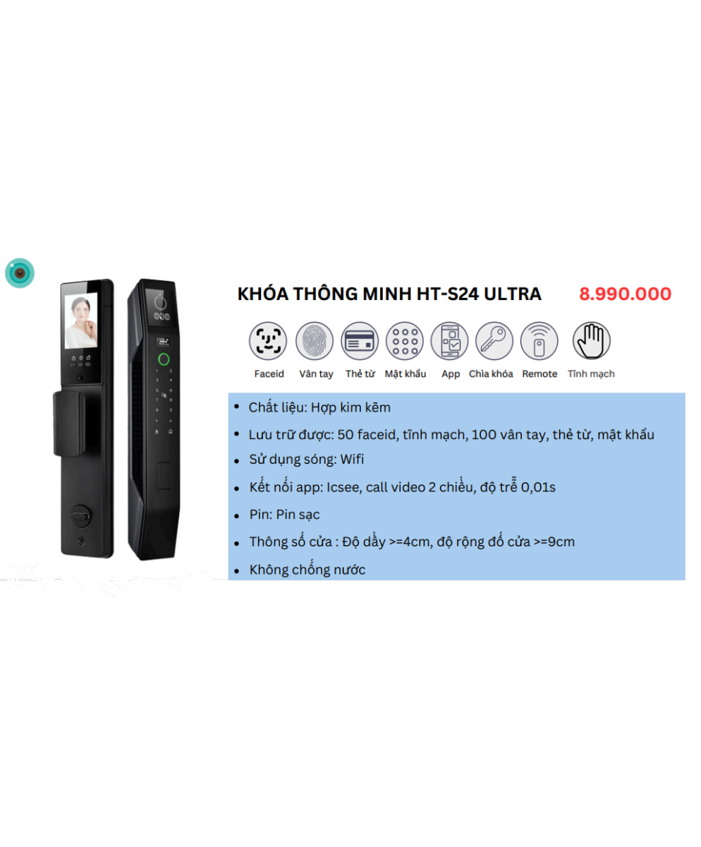 Khóa thông minh HTS-S24 ULTRA