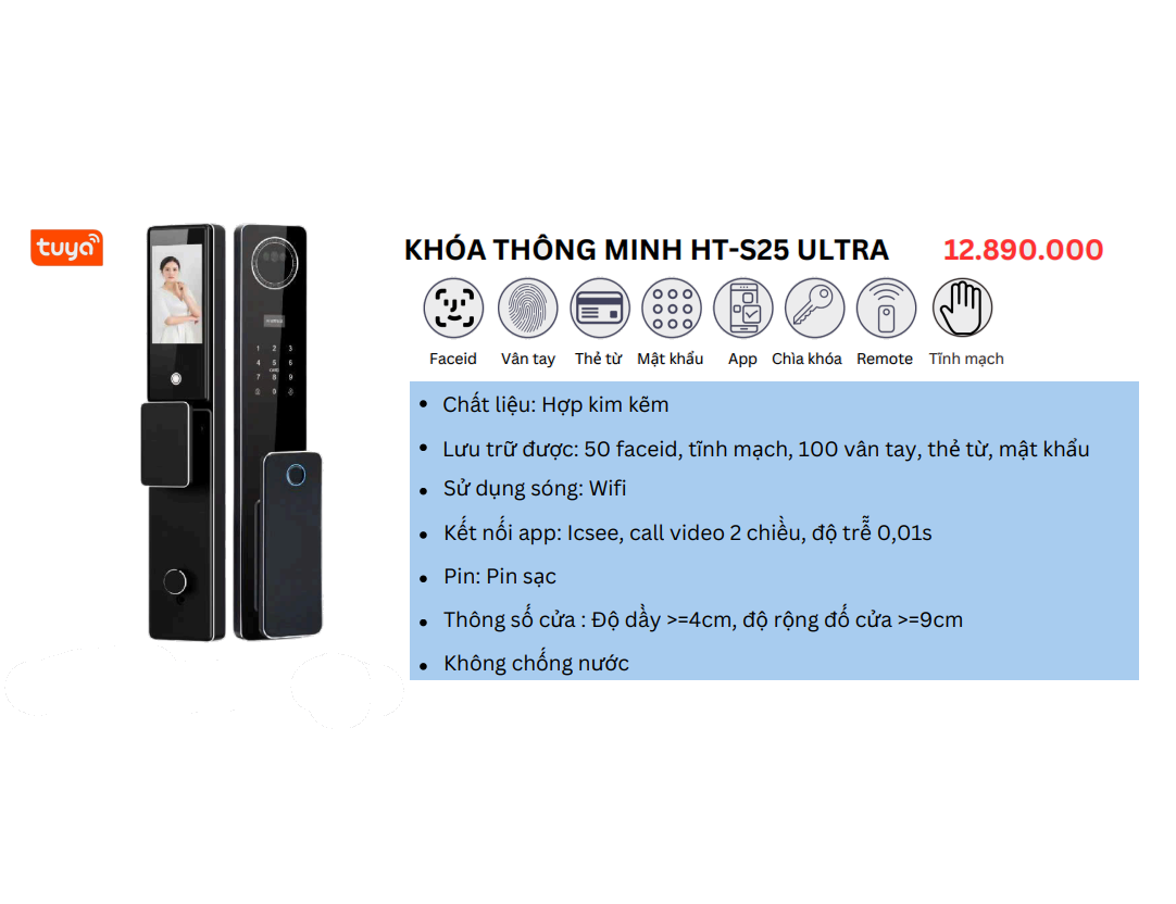 Khóa thông minh HTS-S25 ULTRA